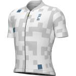 Alé Мъжка фланелка с къс ръкав за колоездене Alé Pragma Pixel S/S Jersey Cycling jersey - White (056-3950-0413)