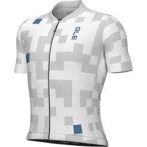 Alé Мъжка фланелка с къс ръкав за колоездене Alé Pragma Pixel S/S Jersey Cycling jersey - White (056-3950-0413)