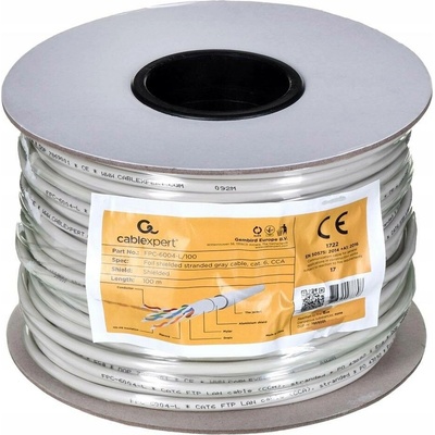 Gembird FPC-6004-L/100 LAN, CAT6, FTP, CCA vodiče, 100m, šedý