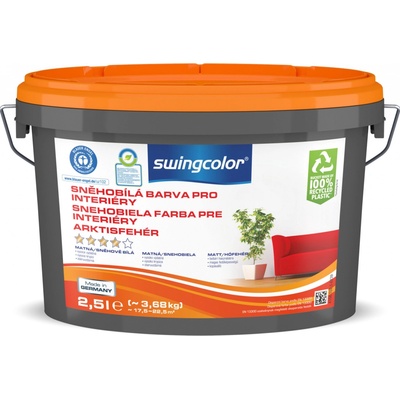 Swingcolor sněhobílá, matná, 2,5 l 6239 T02,5 0