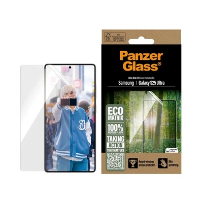Panzer ® ECO MATRIX Screen Protector Samsung Galaxy S25 Ultra | Ultra-Wide Fit Прозрачен защитен екран 1 броя (PGRMUWFG38488)