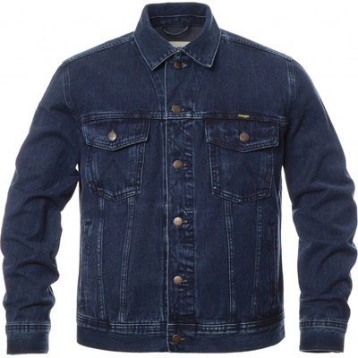 Wrangler džínová bunda W41001705 Casual Fit Blue Black – Zboží Dáma