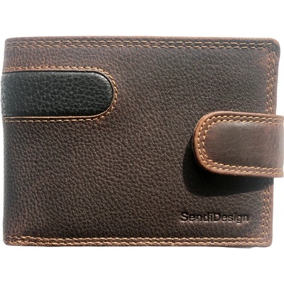 Sendi Design pánská kožená hnědo koňaková D-B01 Cognac