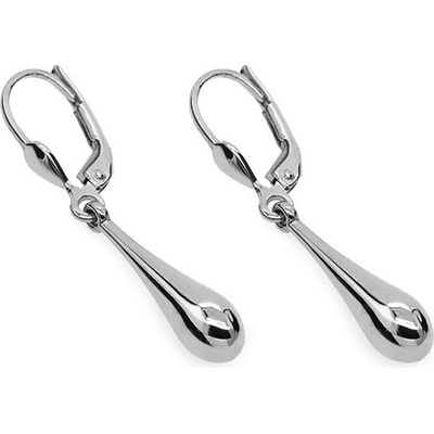 iZlato Forever Visiace náušnice v tvare kvapky z bieleho zlata, 14K IZ24465A