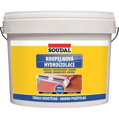 Soudal Hydroizolační nátěr do koupelen, 5 kg, červenohnědý 1510225