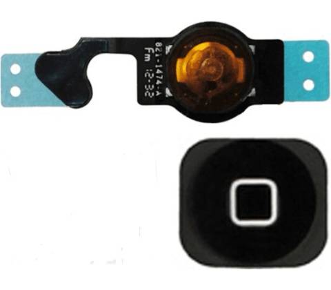 Tlačítko HomeButton s Flexom Iphone 5G Black