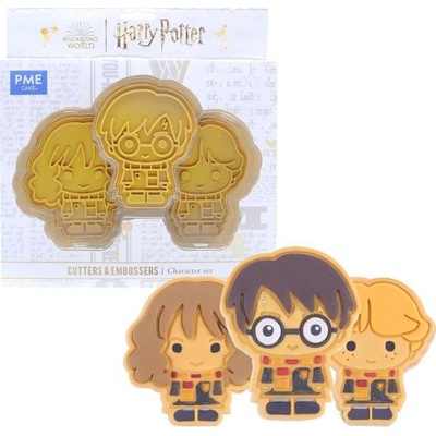 Vykrajovače Harry Potter — sada 3 ks, 10 × 10 cm - PME - PME