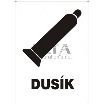 Samolepka Dusík 150 x 210 mm Varianta: Samolepící fólie