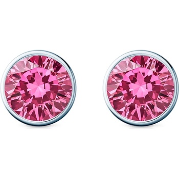 SAVICKI Обеци The Journey: бяло злато, розови лабораторни диаманти