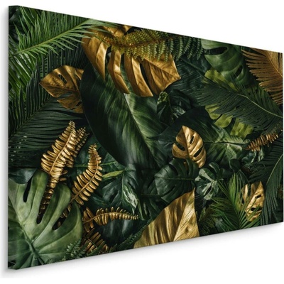 MyBestHome BOX Plátno Barevná Směs Listů Varianta: 70x50