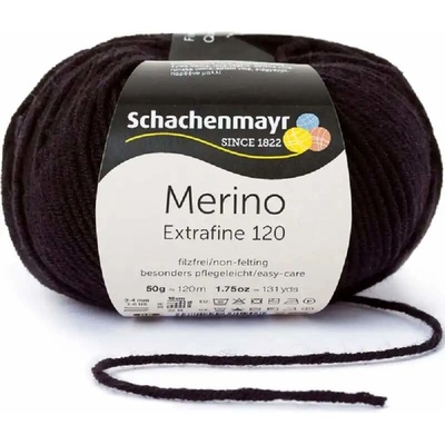 Schachenmayr Merino extrafine 120 Černá 199