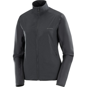 Salomon Дамско поларено яке Salomon Women's Essential Lightwarm Hybrid Fleece jacket - Deep Black - размер XL (105-6017-0215)