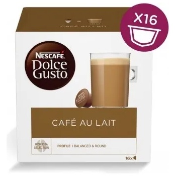 NESCAFÉ 3 кутии по 16 броя кафе капсули Nescafe Dolce Gusto CAFÉ AU LAIT (1571021-7613033174704)