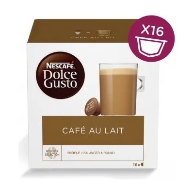 NESCAFÉ 3 кутии по 16 броя кафе капсули Nescafe Dolce Gusto CAFÉ AU LAIT (1571021-7613033174704)