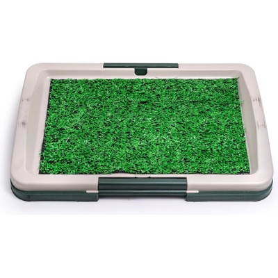 Nunbell Puppy Potty Pad кучешка тоалетна с решетка и имитация на трева 47х34cm