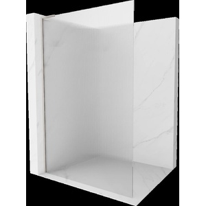 Mexen Kioto L душ преграда Walk-in 70 x 200 см, ивици, четкан никел - 800-070-103-97-09 (800-070-103-97-09)