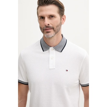 Tommy Hilfiger Тениска с яка с лен Tommy Hilfiger (MW0MW33140)