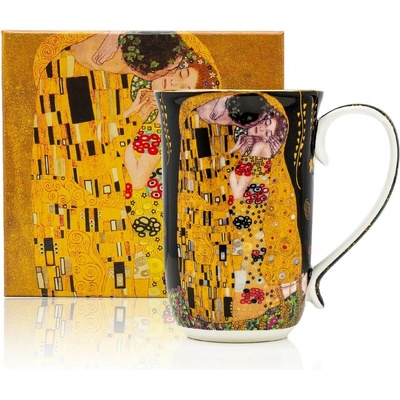 Home Elements Porcelánový hrnček Klimt Bozk tmavý 400 ml