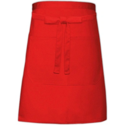 Link Kitchen Wear Pekařská zástěra s kapsou X964T Red 90x50cm