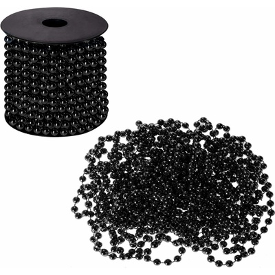SPRINGOS Vánoční řetěz Girlanda s korálky 10m 8mm černá CA0056-XG