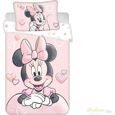 Jerry Fabrics Disney povlečení Minnie Powder pink baby 100 x 135 40 x 60 cm – Zboží Mobilmania