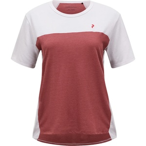Peak Performance Дамска фланелка с къс ръкав за колоездене Peak Performance Women's Trail Wool Blend S/S Merino shirt - Misty Lavender (916-4006-0312)