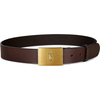 Ralph Lauren Колан POLO RALPH LAUREN Men's Plaque Leather Belt - Brown