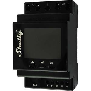 Shelly Импулсно Smart реле 2х щори 16A (40A) с мерител за DIN монтаж Shelly PRO Dual Cover PM - 268124S (SHELLY PRO DUAL COVER PM)