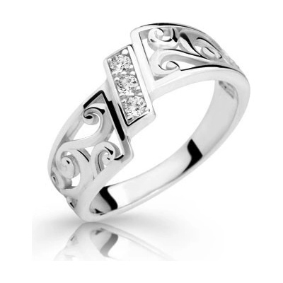 Steel Edge Stříbrný prsten se zirkony 2374