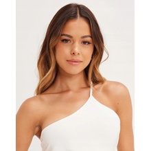 !!! Femme Luxe biely crop asymetria