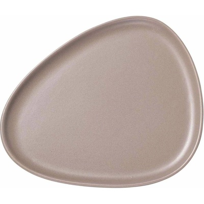LIND DNA Jedálenský tanier CURVE 30 cm, teplá šedá, kamenina