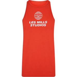 Reebok Women's Les Mills Activchill Dreamblend Performance Gym Vest - Dynred