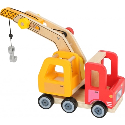 Small Foot Dřevěné auto s jeřábem