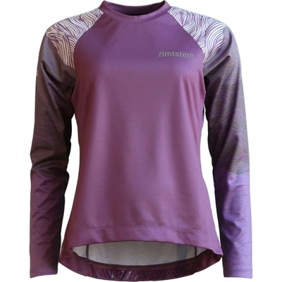 Zimtstern Дамска фланелка с дълъг ръкав за колоездене Zimtstern Women's Braapz Shirt L/S Cycling jersey - Berry (156-2911-0114)