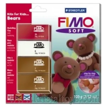 Image 1 of Комплект глина Fimo Soft Bears 802431