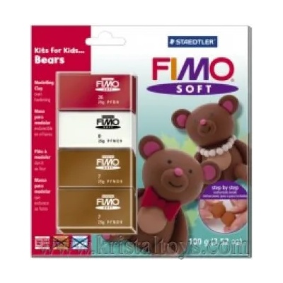 Комплект глина Fimo Soft Bears 802431
