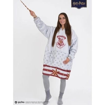 MKLuzkoviny.cz Beránková mikina Harry Potter Bradavice šedá