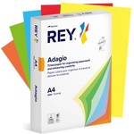 REY Копирна хартия, цветна, A4, 80 g, 5х100 листа, REY "Adagio", интензивен микс RYADA080X911/924 PANA INT (RYADA080X911/924 PANA INT)