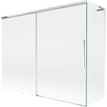 Mexen Rox L параван за вана, 2-крилен плъзгащ се 190 + 90 x 150 cm, прозрачен, хром - 8C9L-190-090-01-00 (8C9L-190-090-01-00)
