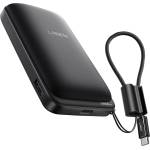 Lisen Външна батерия Lisen Qi2 P604 - с Type-C кабел, 65W, 10000mAh - Черен