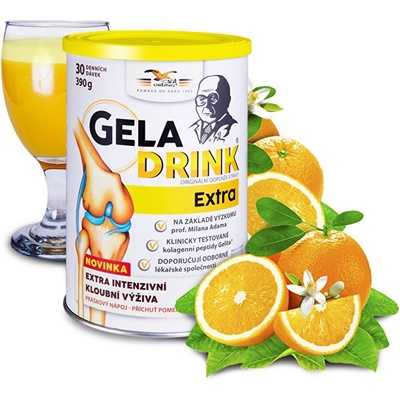 Geladrink Extra práškový nápoj pomeranč 390 g