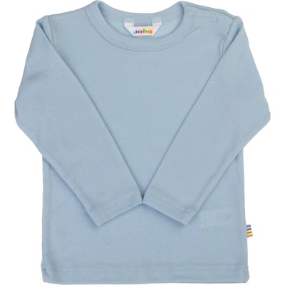 Joha Детски вълнен пуловер Joha Kid's Blouse with Long Sleeves Merino longsleeve - Blue - размер 130 (704-5943-0116)