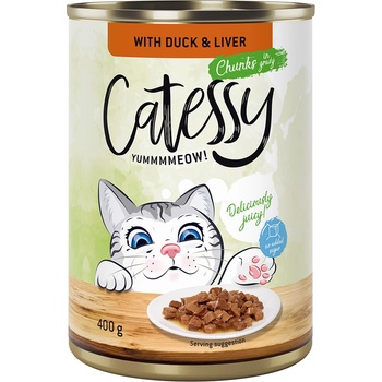 Catessy kačica a pečeň v omáčke 12 x 400 g