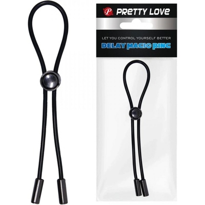 Pretty Love Delay Magic Adjustable Ring Black