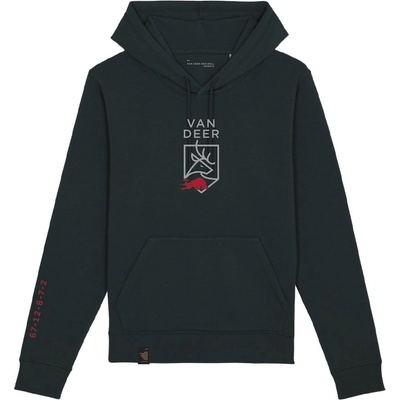 Van Deer Red Bull Sport a logem VAN DEER Logo Hoody Černá