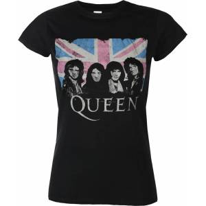 ROCK OFF Дамска тениска Queen - Packaged Union Jack - Black - ROCK OFF - QUTSP12LB
