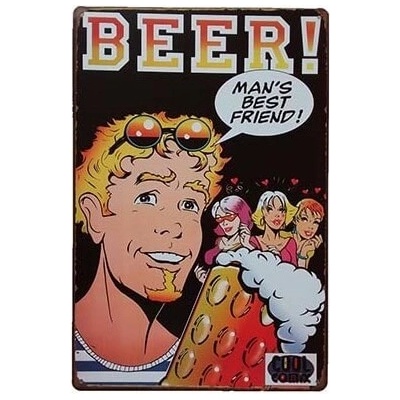 Ceduľa Beer - Mans Best Friend