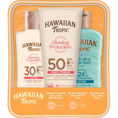 Hawaiian Tropic Glowing Protection Hawaiian Tropic Hydrating After Sun Lotion 60 ml + Hawaiian Tropic Glowing Protection Face Cream SPF 50 50 ml