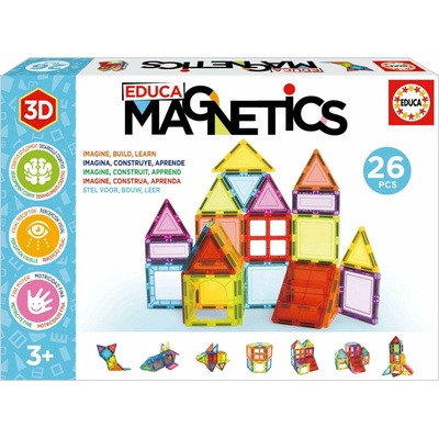 EDUCA Magnetická stavebnica Magnetics 26 vďaky
