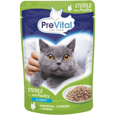 PreVital Cat Sterile s drůbežím v omáčce 100 g